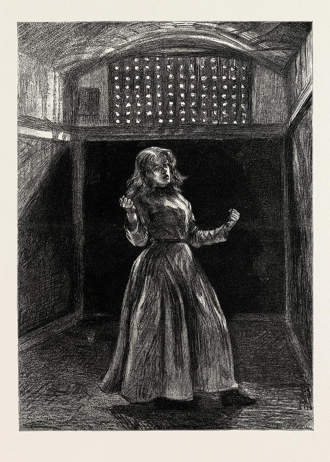 Female Convict Life At Woking, Uk, 1889 In The Padded Room Drawing by ...