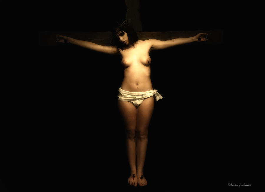 Jesus Christ Photograph - Female crucifix I by Ramon Martinez