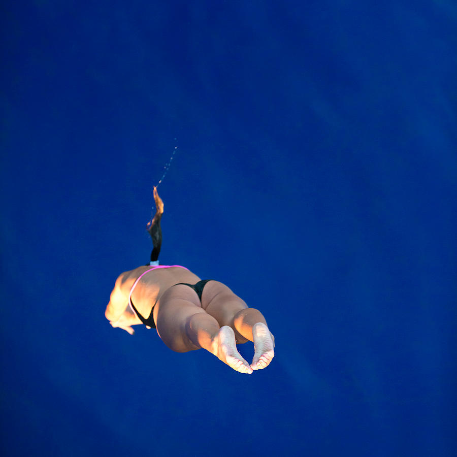 Female Diver Photograph by Microgen
