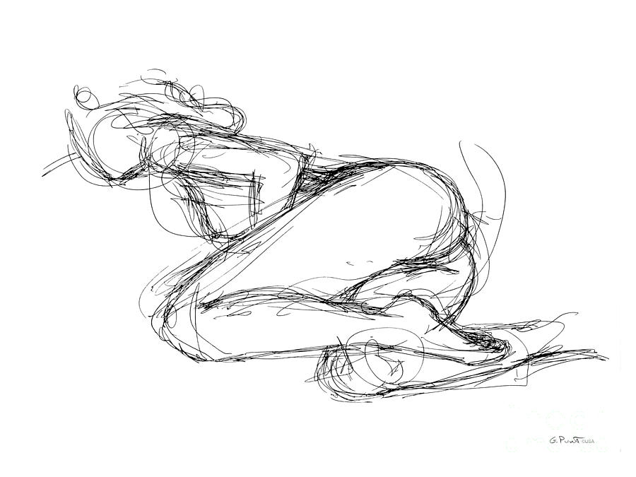 Female-Erotic-Sketches-8 Drawing by Gordon Punt