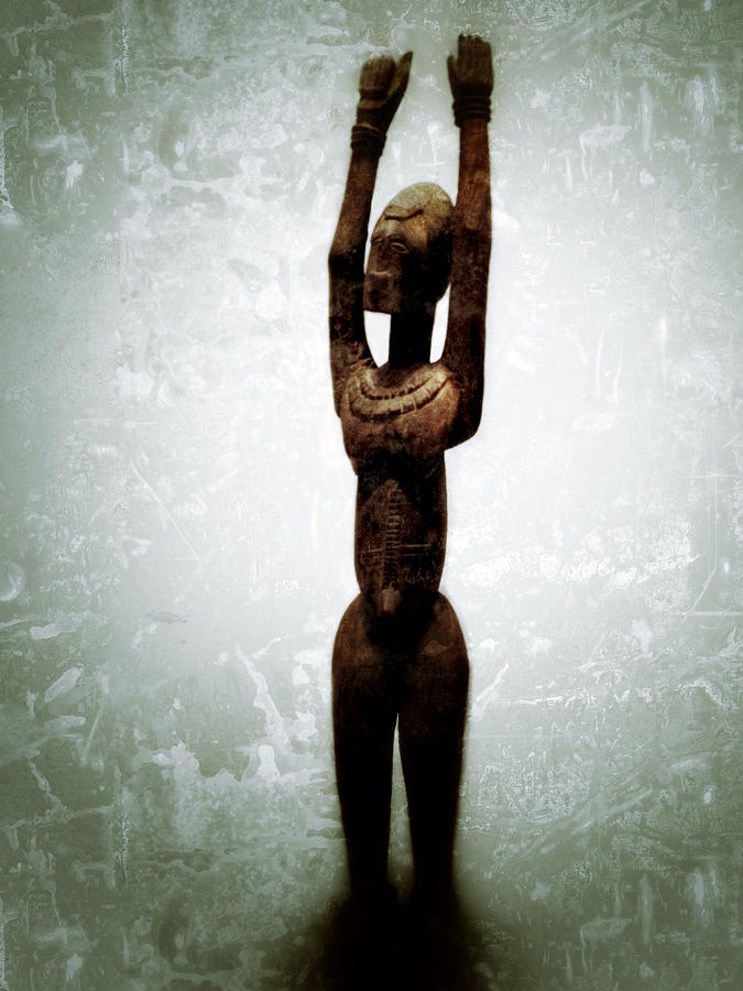 Female Figure Standing with Arms Raised Photograph by Natasha Marco