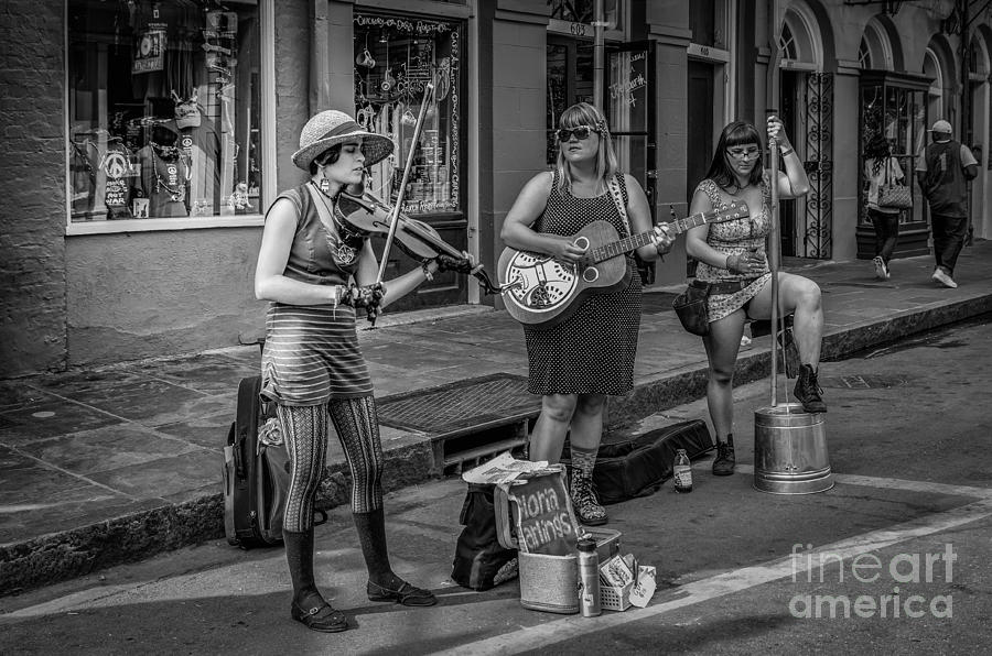 Female Musicians on Royal St. NOLA Photograph by Kathleen K Parker