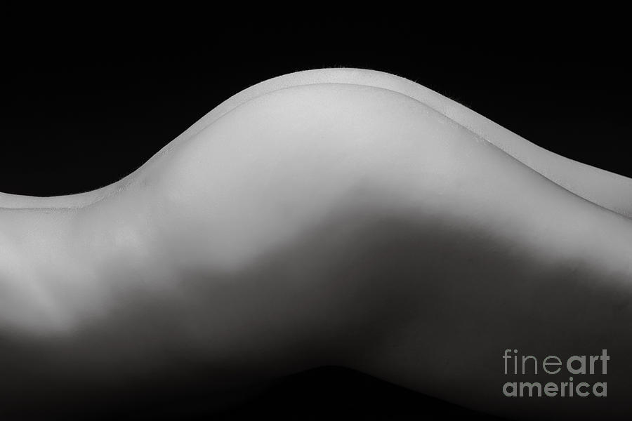 Black And White Photograph - Female Naked Booty or Butt in Black and White 1299.01 by Kendree Miller