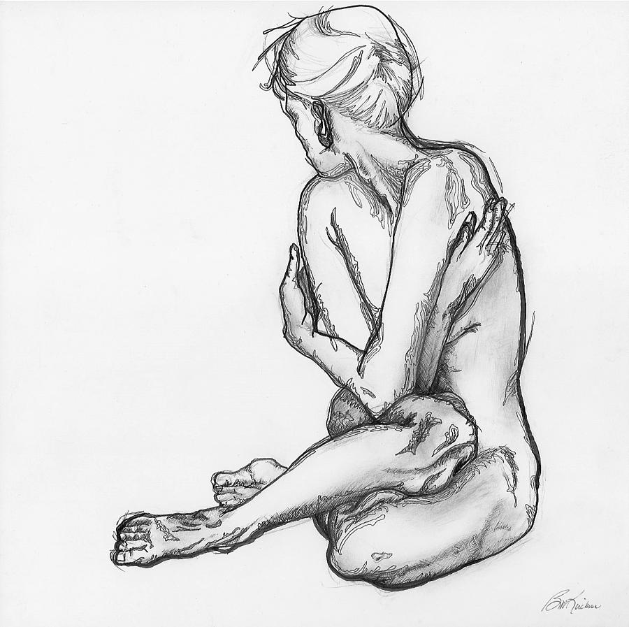 Female Nude 1 Digital Art by Brian Kirchner