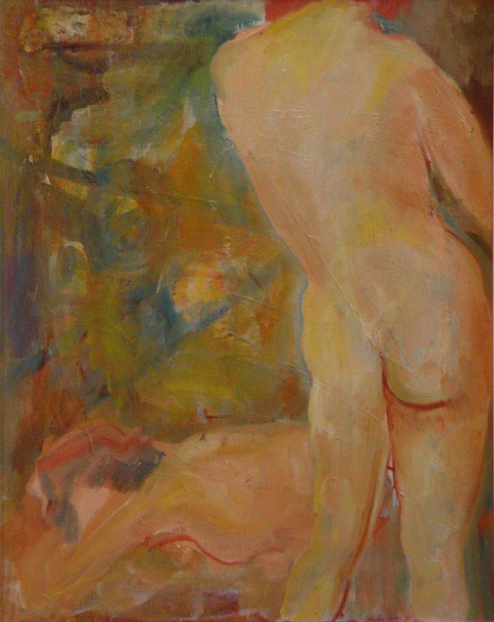 Nude Painting - Female Nudes by Leon Sarantos
