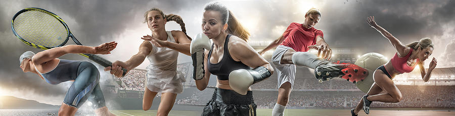 Female Sports Action Heroes Photograph by Peepo