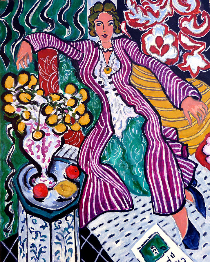 Henri Matisse Painting - Femme Au Manteau Violet by Tom Roderick