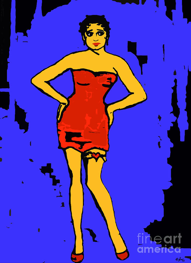 Femme Fatale Flapper Bo Boop Be Do #2 Painting by Saundra Myles