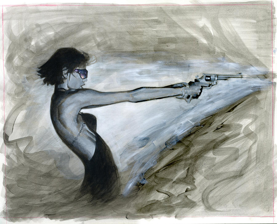 Femme Fatale Painting by Luis Navarro