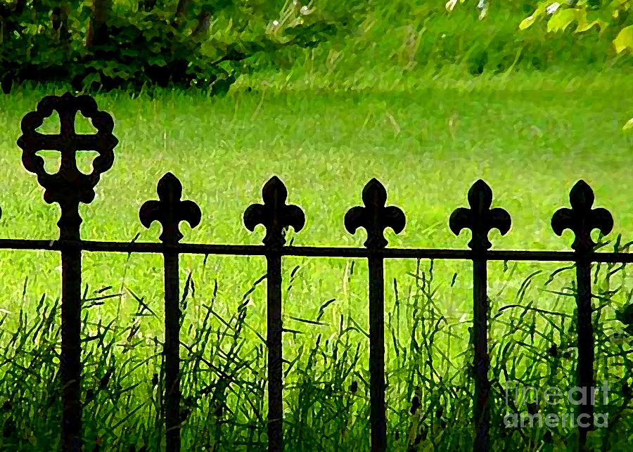 Fence and Cross Mixed Media by Art MacKay