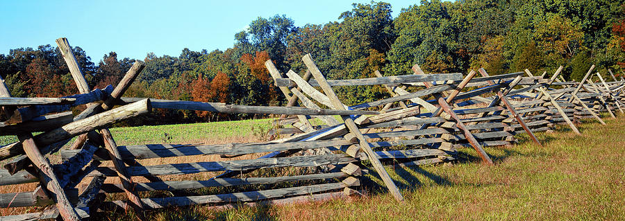 Fence At Gettysburg National Military Photograph by Panoramic Images