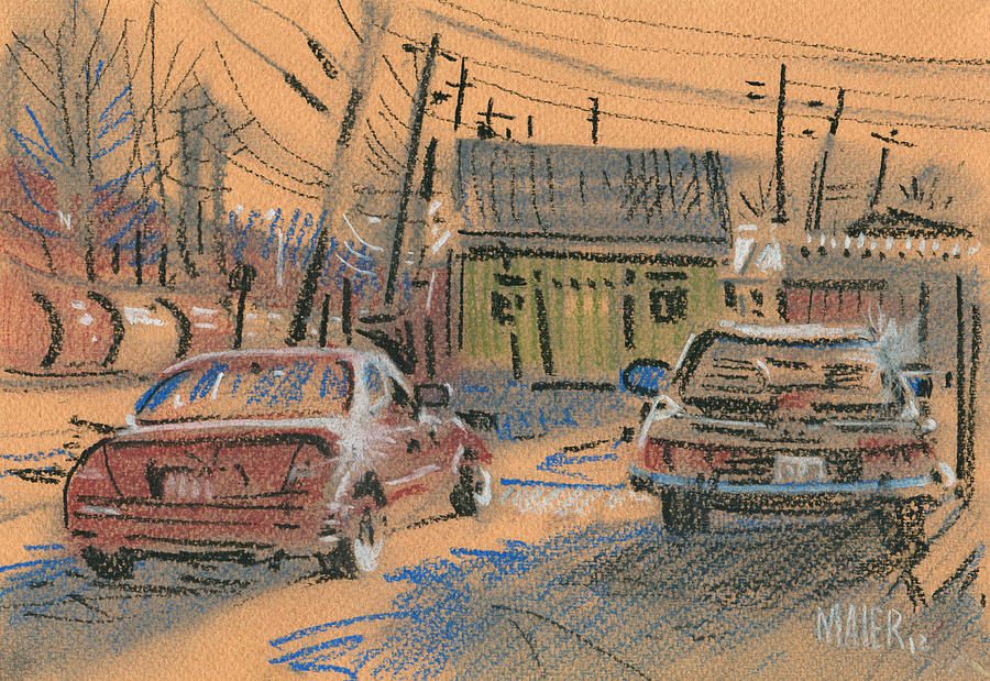 Fence Company Drawing by Donald Maier