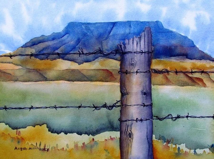 Fence post Painting by Angelo Morrissey