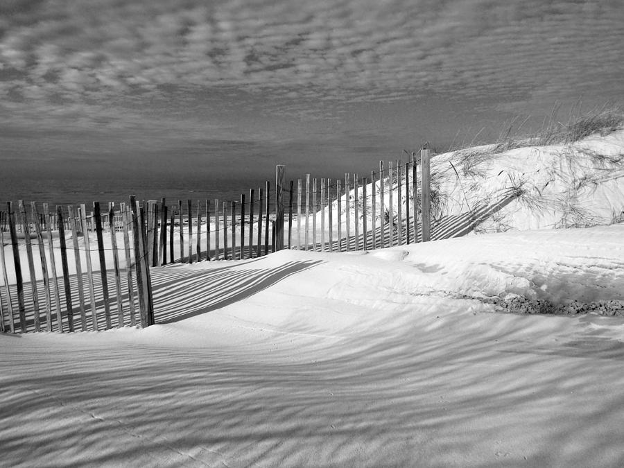 Fence Shadows Photograph by Dianne Cowen Cape Cod Photography