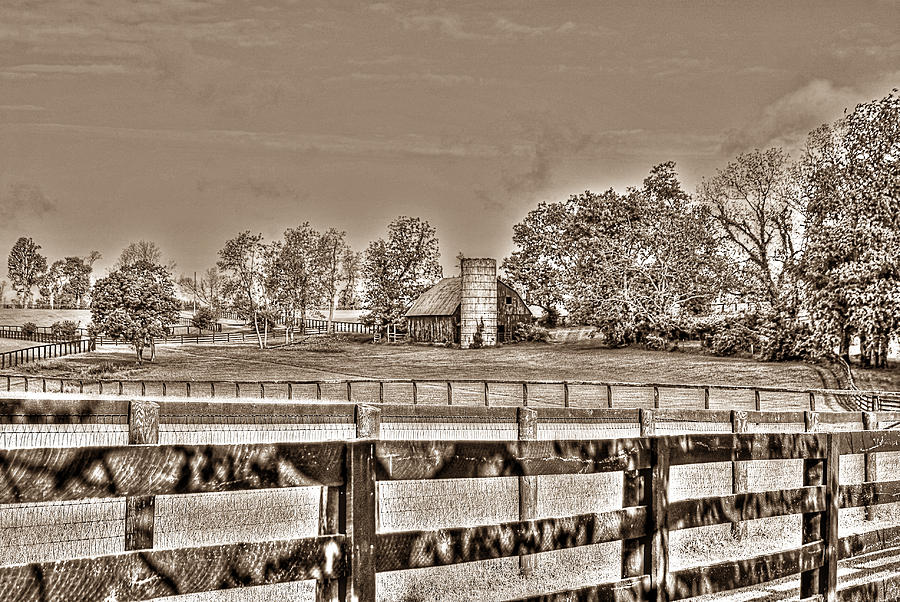 Fenced Farm Photograph by Mary Timman