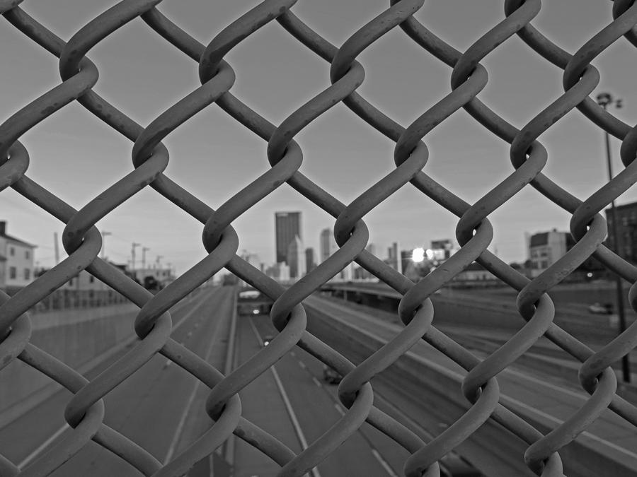 Fenced In City Photograph