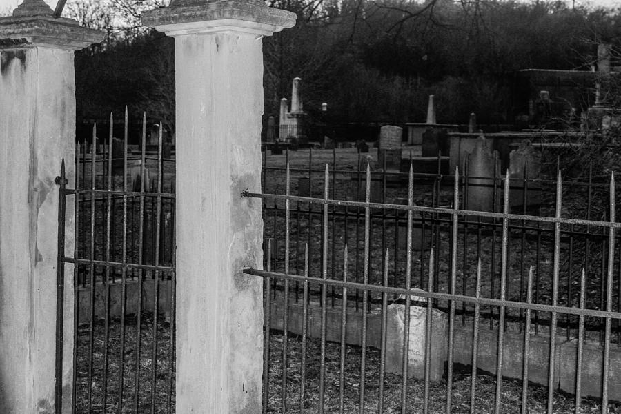 Cemetery Photograph - Fenced In by Robert Hebert