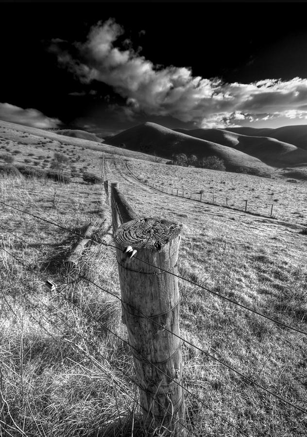Black And White Photograph - Fenced In by Wayne Sherriff
