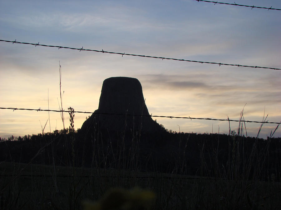 Fencing Devils Tower Photograph by Cathy Anderson
