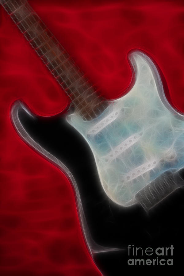 Music Photograph - Fender-9668-Fractal by Gary Gingrich Galleries
