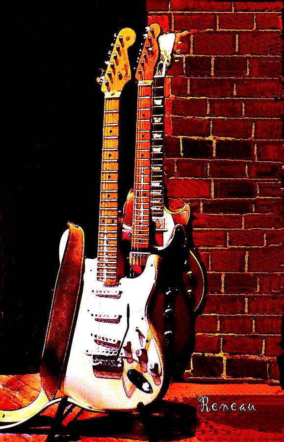 FENDER and GIBSON GUITARS Photograph by A L Sadie Reneau