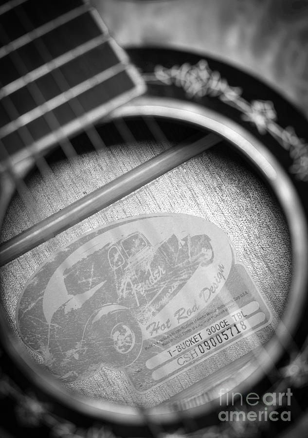 Fender Guitar Black and White 2 Photograph by Glenn Gordon