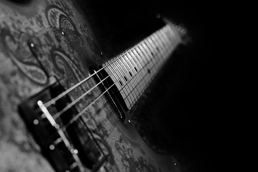 Music Photograph - Fender In Paisley by Mark Rogan