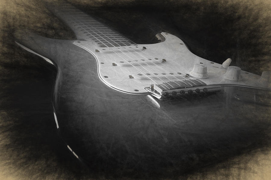 Fender Stratocaster Digital Art by Ian Merton