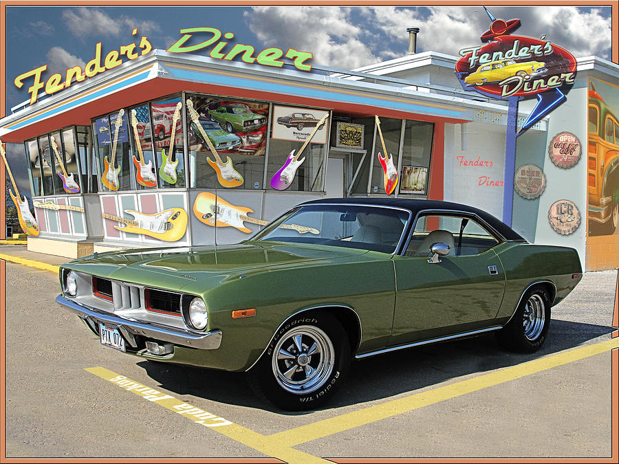 Car Photograph - Fenders Diner by John Anderson