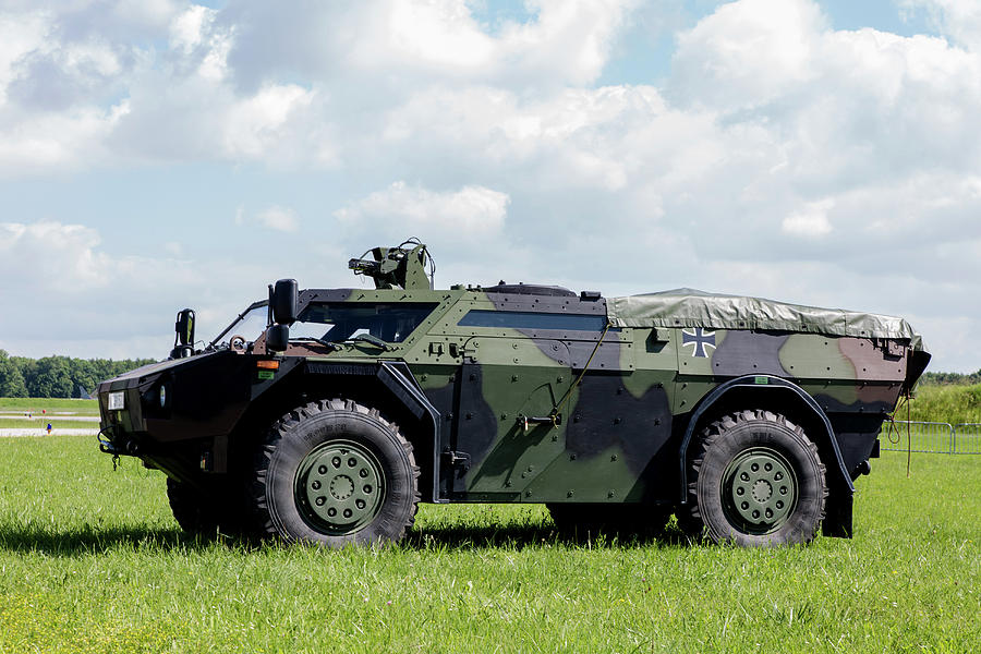 Fennek Armoured Reconnaissance Vehicle Photograph By Timm Ziegenthaler ...