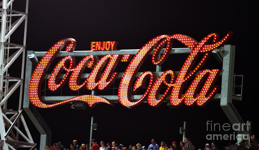 Fenway Coke Sign Photograph by Kevin Fortier
