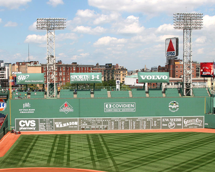 Fenway Park Green Monster 1 by Kathy Hutchins
