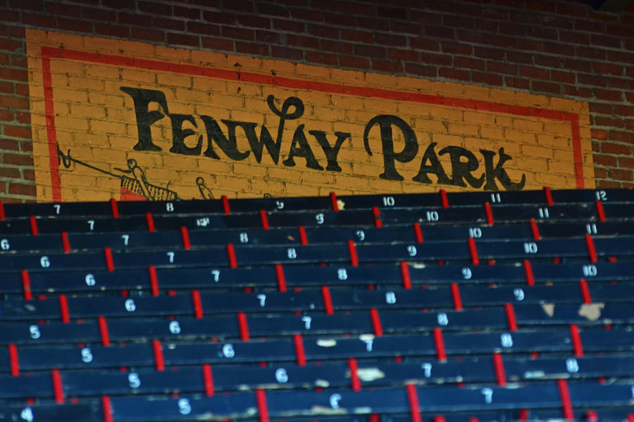 Fenway Park sign and Seats Photograph by Toby McGuire