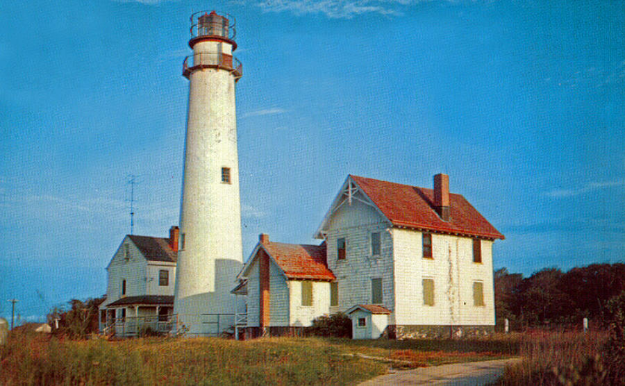 Fenwick Island Lighthouse 1950 Photograph