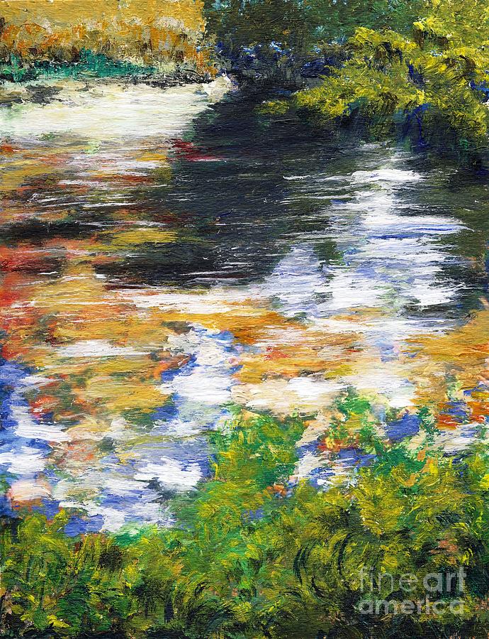 Los Angeles Painting - Ferndell Creek Reflections by Randy Sprout