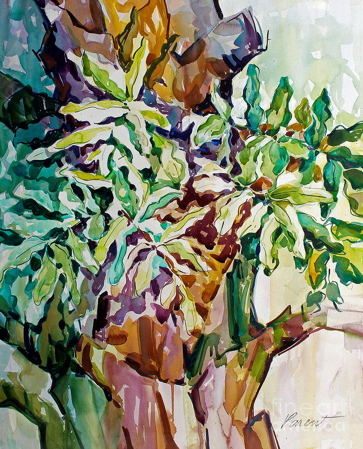 Ferns and Bismark Rhythms  Painting by Roger Parent
