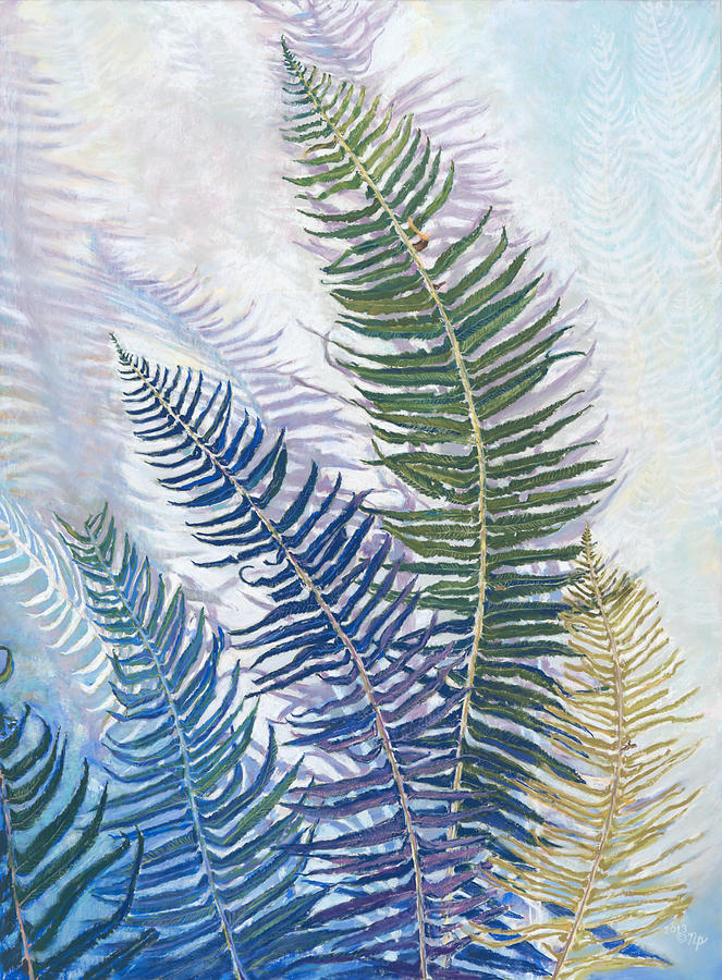 Ferns Painting by Nick Payne