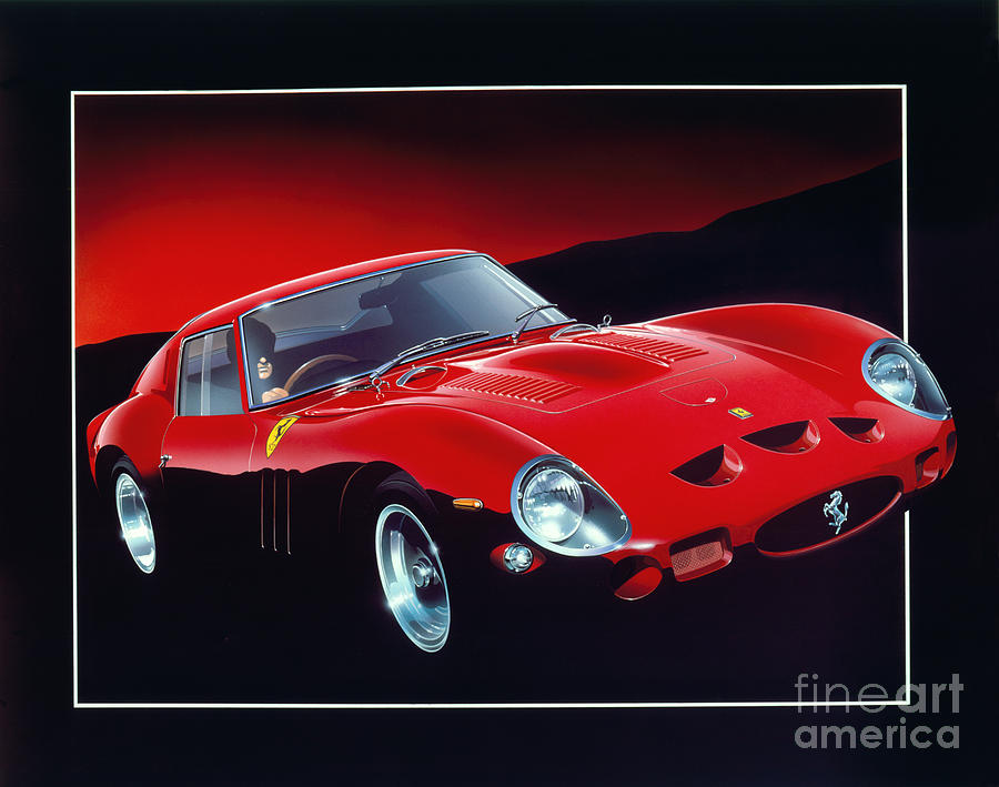 Ferrari 250 GTO Digital Art by MGL Meiklejohn Graphics Licensing