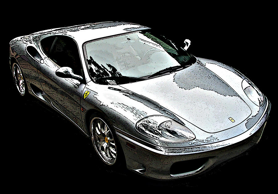 Ferrari 360 Modena in Silver Photograph by Samuel Sheats