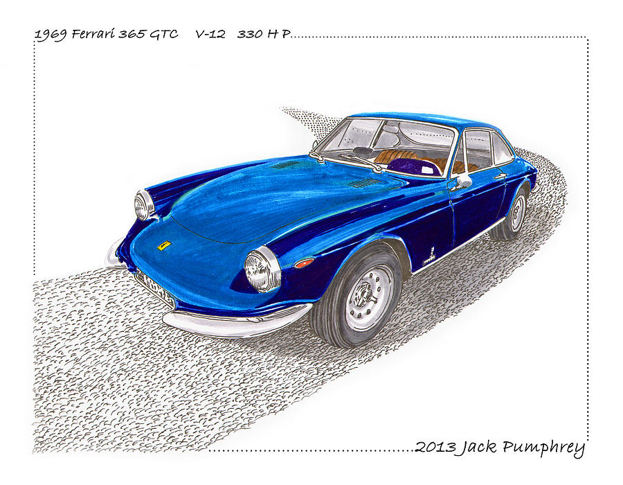 Ferrari Sports Car Poster Art Print by Jack Pumphrey - Pixels