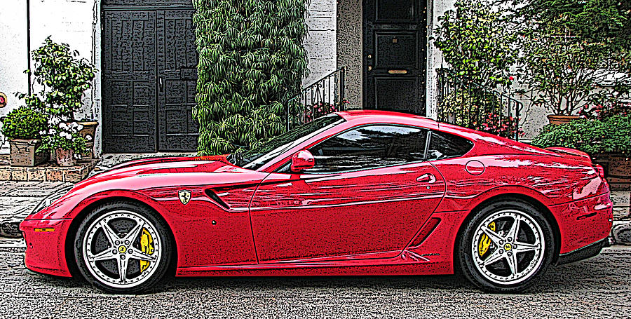 Ferrari 599 GTB Fiorano Side View Photograph by Samuel Sheats