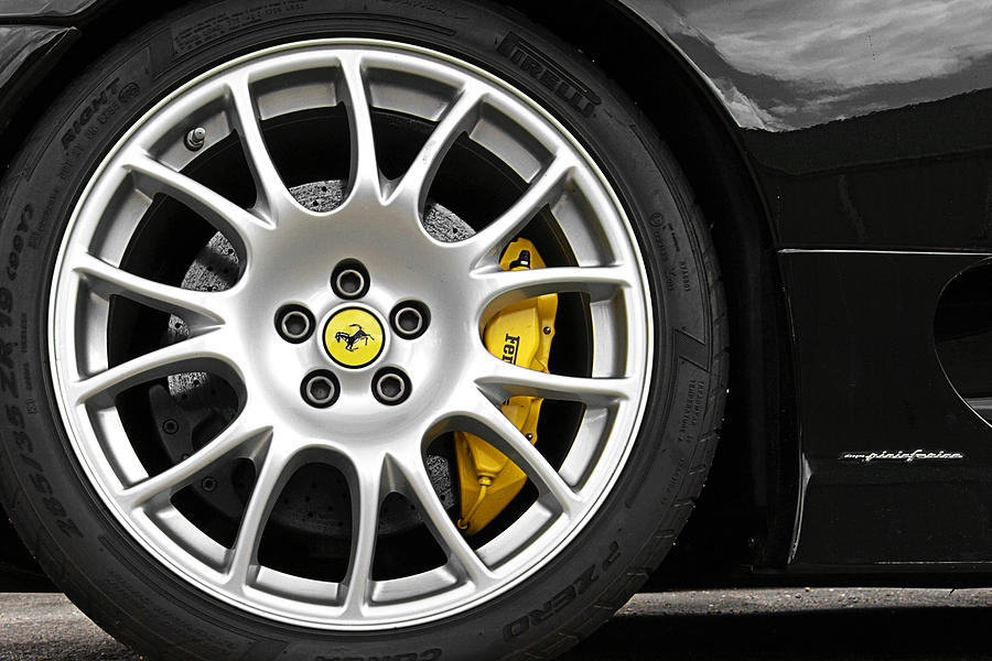 Ferrari Challenge Stradale Wheel Photograph by Gill Billington