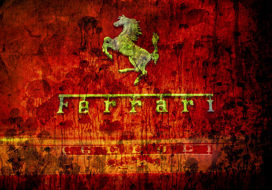 Ferrari Decompo Digital Art by Greg Sharpe