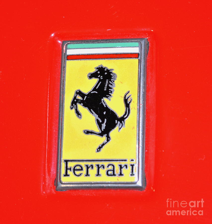 Ferrari Emblem Photograph by Pamela Walrath