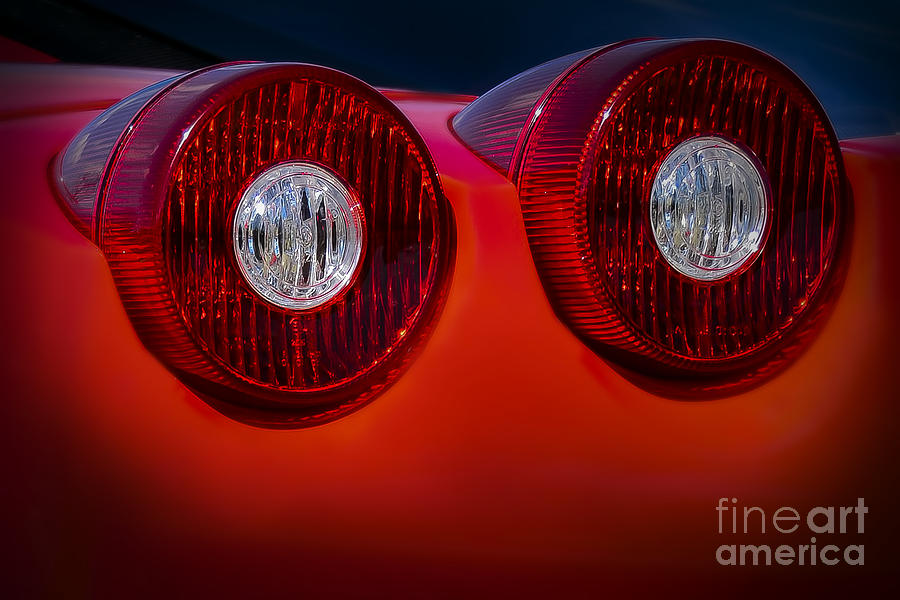 Ferrari Enzo Tail Lights Photograph by Ken Johnson