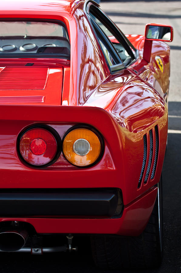 Transportation Photograph - Ferrari GTO 288 Taillight -0631c by Jill Reger