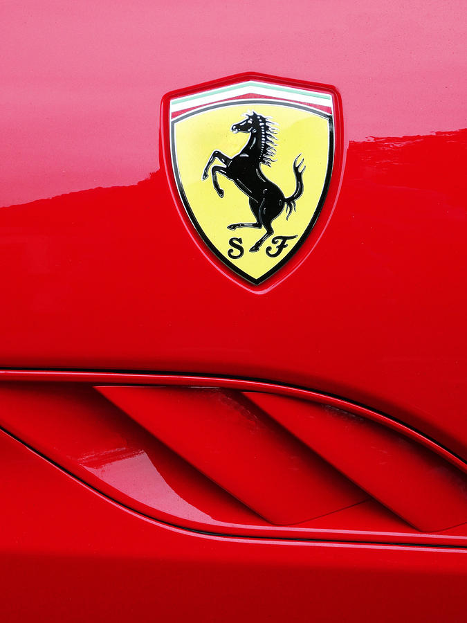 Ferrari Logo Photograph by Michael Moore