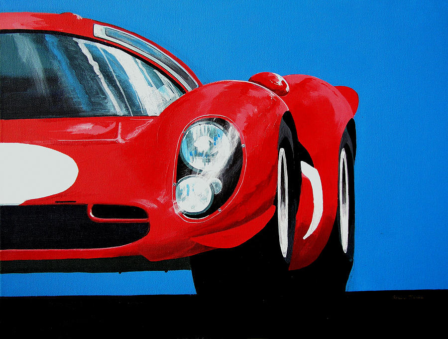 Ferrari P4 Painting by Steve Jones