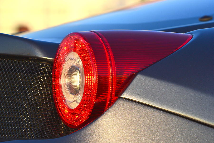 Ferrari Tail Light Photograph by Dean Ferreira
