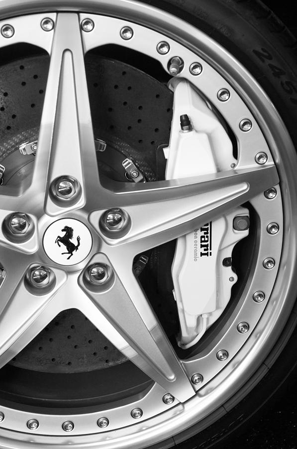 Ferrari Wheel Emblem Photograph by Jill Reger